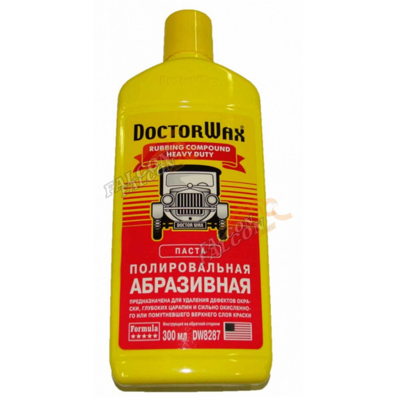 Полироль кузова для удаления царапин 300 мл (Doctor Wax) DW8287 абразивная для глубоких царапин