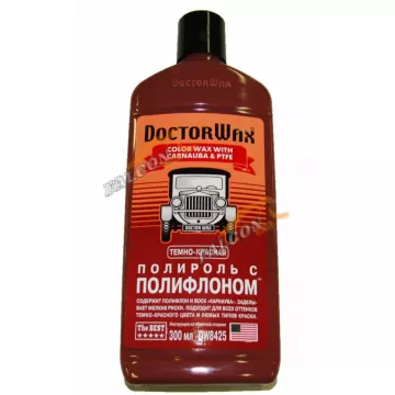Полироль кузова цветная темно-красный 300 мл (Doctor Wax) DW8425 с тефлоном