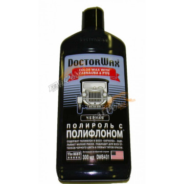 Полироль кузова цветная черный 300 мл (Doctor Wax) DW8401 тефлоном