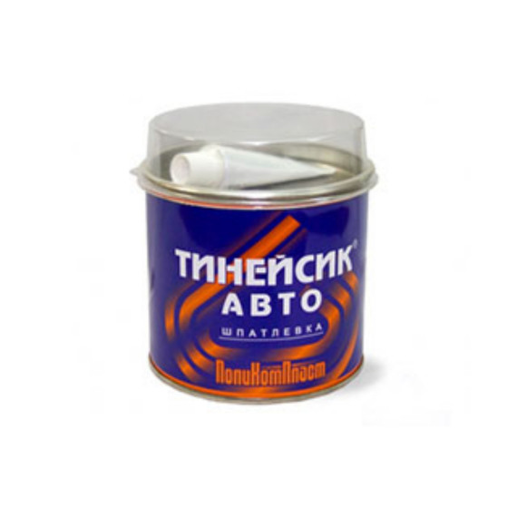Шпатлевка ПОЛИКОМПЛАСТ Тинейсик-Авто 0.9 кг (ж/б)