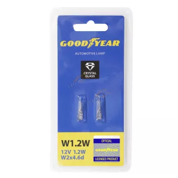 Лампа 12V W1.2W 1.2W (Goodyear) W2x4.6d (блистер: к-т 2шт.) GY015202