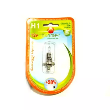 Автолампа H1 12V 55W (P14,5s) Диалуч ECO LIGHT 3500kel (блист. 1шт.)