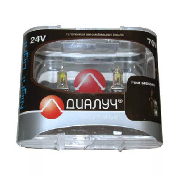 Автолампа H1 24V 70W (P14,5s) Диалуч NIGHT LIGHT FS (к-т 2шт.)