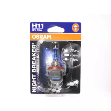 Автолампа H11 12V 55W (PGJ19-2) OSRAM Night Breaker+100% (к-т 2шт.)