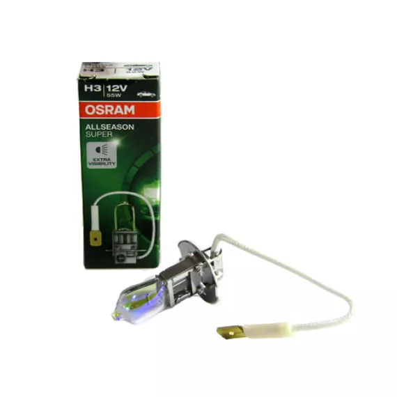 Автолампа H3 12V 55W (PK22s) OSRAM All Season+30%