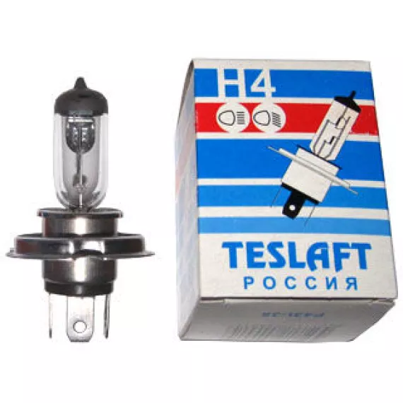 Автолампа H4 12V 100/90W (P43t) TESLAFT