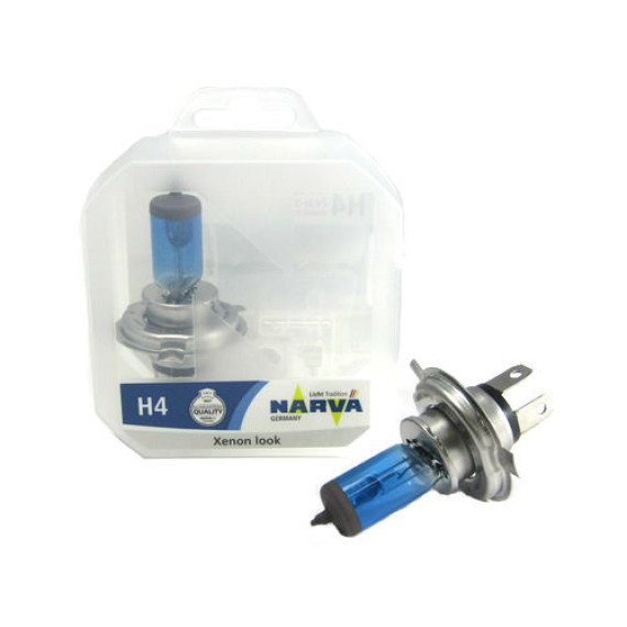 Автолампа H4 12V 60/55W (P43t) NARVA RP White (к-т 2шт.)