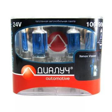 Автолампа H4 24V 100/90W (P43t) Диалуч NIGHT LIGHT XV(к-кт 2шт.)