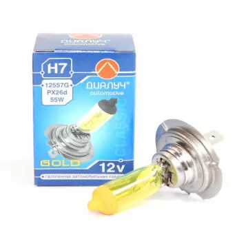 Автолампа H7 12V 55W (PX26d) ДИАЛУЧ GOLD
