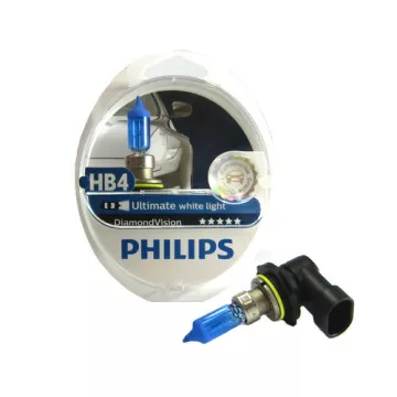 Автолампа HB4 12V 51W (P22d) PHILIPS Diamond 5000kel (к-кт 2шт.)