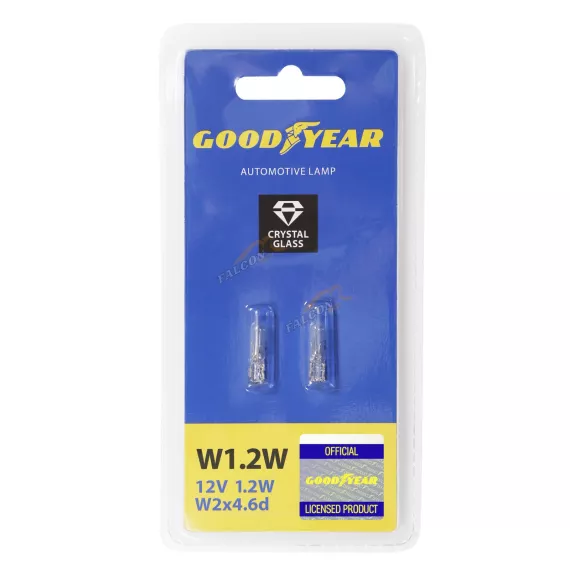 Лампа 12V W1.2W 1.2W (Goodyear) W2x4.6d (блистер: к-т 2шт.) GY015202