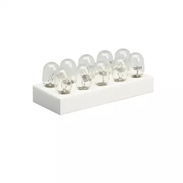 Лампа 12V16W (LECAR) W2.1X9.5D (габариты з/ход) упаковка 10 шт. W16W