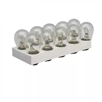 Лампа 12V21/4W (LECAR) BAZ15D (стоп+габариты смещ цокольз/х) упаковка 10 шт. P21/4W