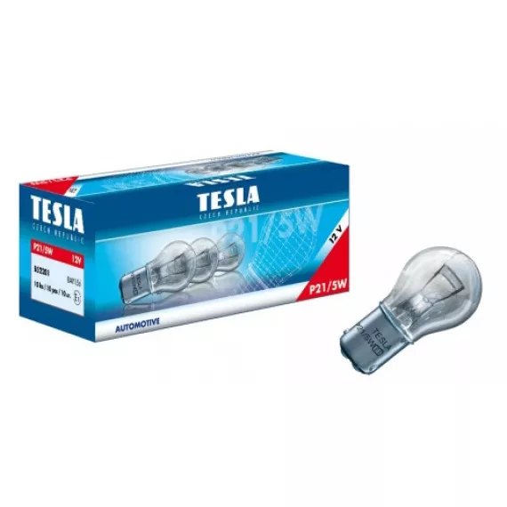Лампа 12V21/5W (Tesla) (стоп-габариты) 10 шт (В52201)