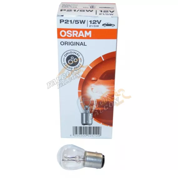 Лампа 12V21/5W (Osram) (з/ход, стоп) 2 конт (Германия)