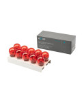 Лампа 12V21W (LECAR) BAY15D КРАСНЫЙ (стоп-сигнал з/габариты) упаковка 10 шт. PR21W