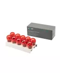 Лампа 12V21W (LECAR) BAY15D КРАСНЫЙ (стоп-сигнал з/габариты) упаковка 10 шт. PR21W