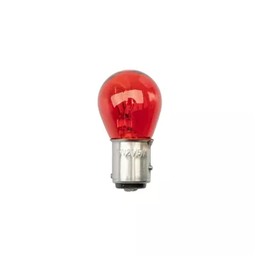Лампа 12V21W (LECAR) BAY15D КРАСНЫЙ (стоп-сигнал з/габариты) упаковка 10 шт. PR21W