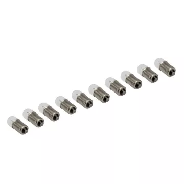 Лампа 12V4W (LECAR) BA9S (габариты повторитель поворота салон) упаковка 10 шт. T4W