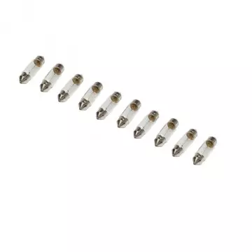 Лампа 12V5W (LECAR) SV8,5 дв.цоколь (салон, подсветка номера) упаковка 10 шт. C5W
