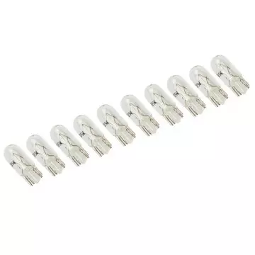 Лампа 12V5W (LECAR) W2.1X9.5D габариты (б/ц) упаковка 10 шт. W5W