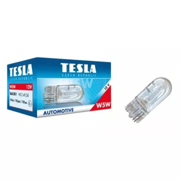 Лампа 12V5W (Tesla) (повороты) (б/ц) 10 шт (В65201)