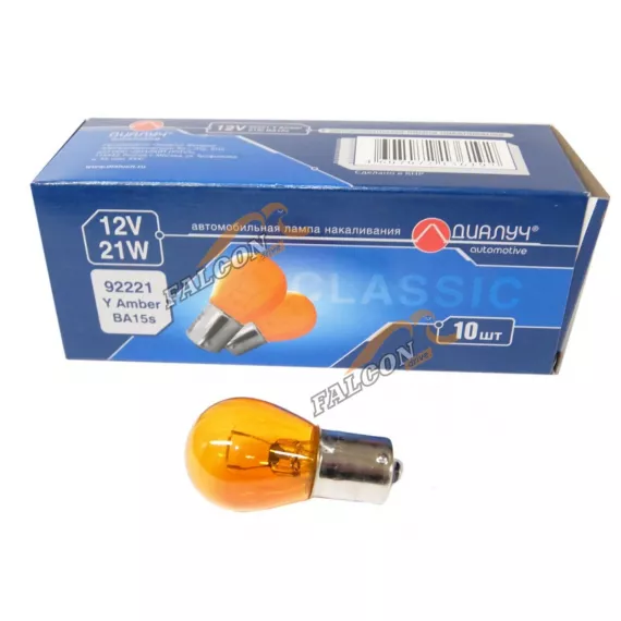 Лампа 24V21W (ДИАЛУЧ) ORANGE BA15s (поворотники) 94421Y