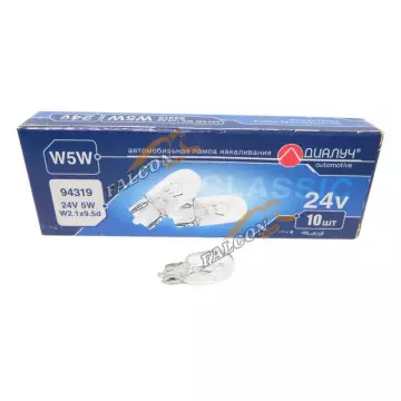 Лампа 24V5W (ДИАЛУЧ) W2.1x9.5d (салон, габарит) 94319