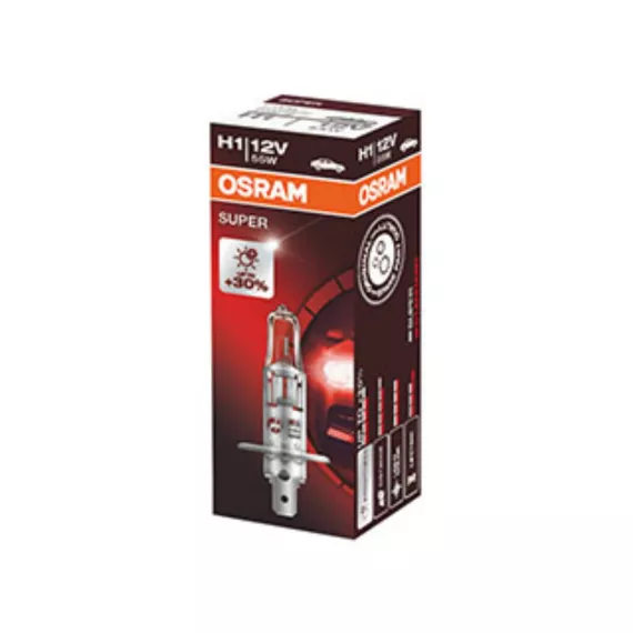 Лампа H-1 12V 55W+30% SUPER OSRAM