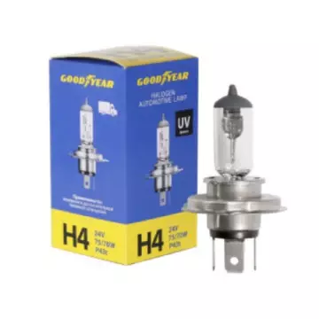 Лампа H-4 24V 75/70W Goodyear P43t