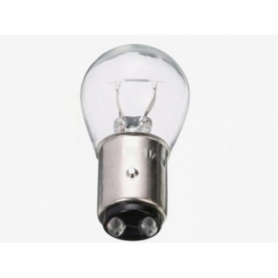 Лампа P21/5W 12V BAY15D 2 конт. штифт смещен по высоте (поворота, стоп сигнала) упак.100 шт МАЯК