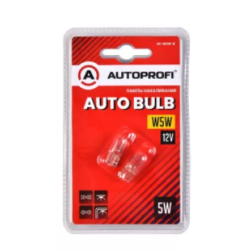 Лампа W5W 12V W2.1х9.5D(без цоколя,габариты) AUTOPROFI