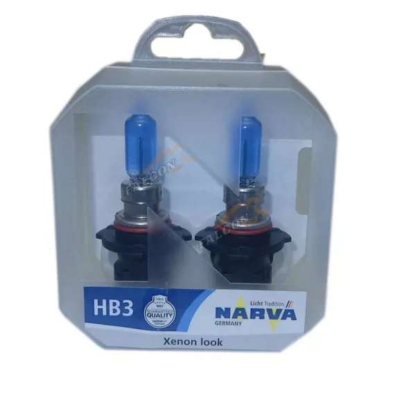 Лампа галог HB3 12V65W (Narva) Range Power White к-т2шт 9005 S2
