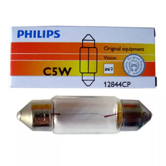Автолампа C5W 12V (SV8.5) 35мм PHILIPS