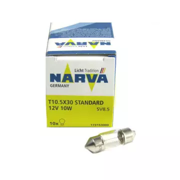 Автолампа C10W 12V (SV8.5) 31мм NARVA