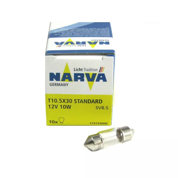 Автолампа C10W 12V (SV8.5) 31мм NARVA