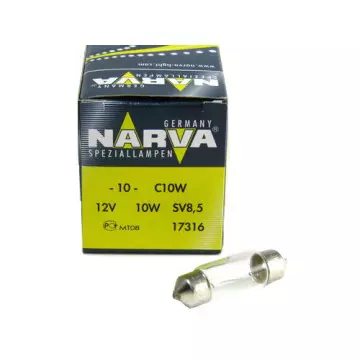 Автолампа C10W 12V (SV8.5) 35мм NARVA