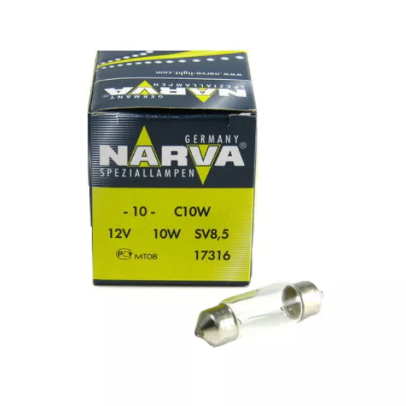 Автолампа C10W 12V (SV8.5) 35мм NARVA