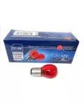 Автолампа P21/4W 12V (BAZ15d) двухконт. КРАСНАЯ (смещ.цоколь) ДИАЛУЧ