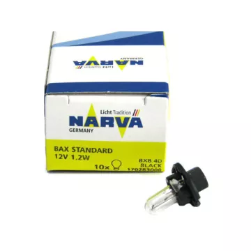 Автолампа W1,2W 12V (BX8,4d) NARVA с патроном