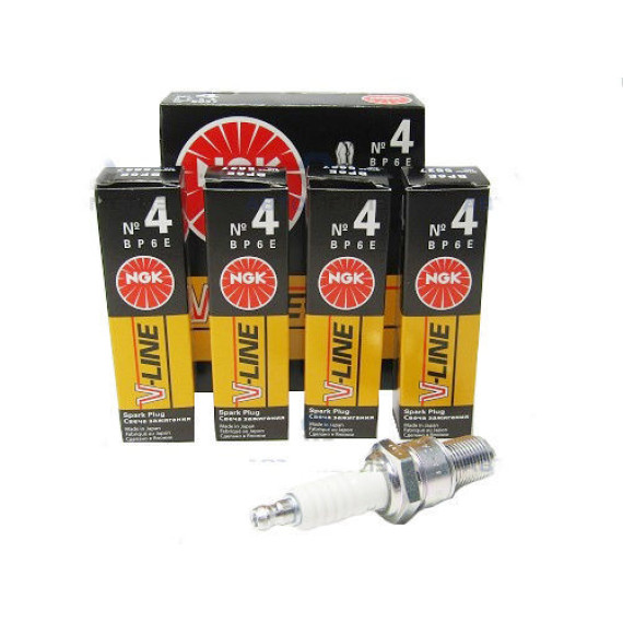 Свеча зажигания  2101-07 карбюратор (BP6E) 5637 V-LINE №4 NGK