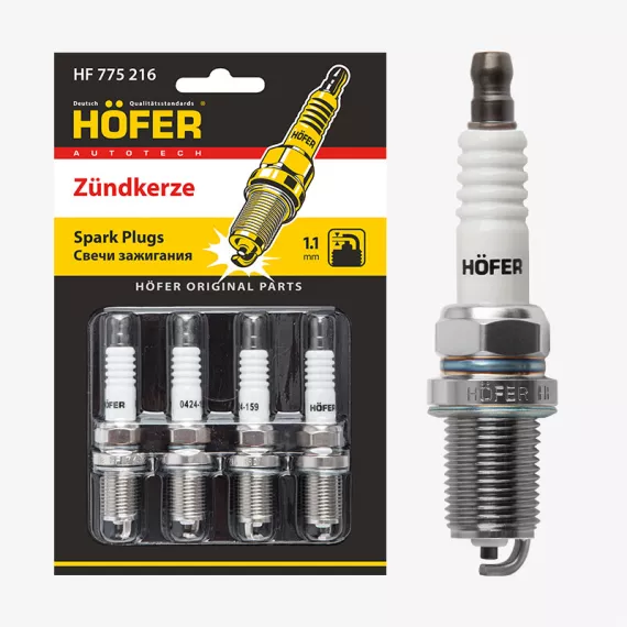 Свечи зажигания 2180 Веста (15-)/X-Ray (15-) 16V (1,1мм) блист. 4 шт HOFER