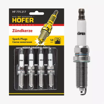 Свечи зажигания 2180 Веста (15-)/X-Ray (15-)/Renault Duster (10-) (1мм) блист. 4 шт HOFER