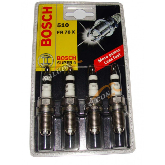 Свечи -2112i (BOSCH) FR78X Super-4 Nissan, Mitsubishi, MB 4-х контакт (шт)