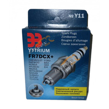 Свечи -2112i (Yttrium) FR7DCX+ Chery, Chevrolet, Ford, Honda (Bosch GROUP) 4-местная (шт)