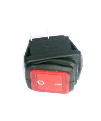 Клавиша квадратная БОЛЬШАЯ с подсветкой "герметичная" 12V (красная)