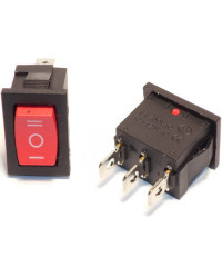 Клавиша квадратная "красная" 3 положения