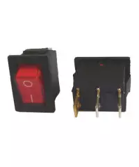 Клавиша квадратная с подсветкой 12V (красная)