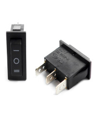 Клавиша прямоугольная узкая "чёрная" 3 положения