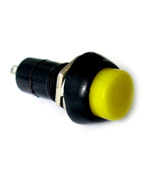 Кнопка без фиксации пластмассовая (желтая)